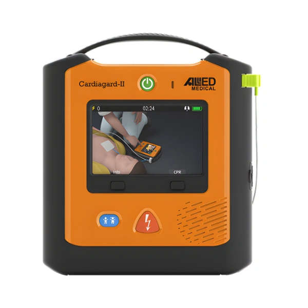 Allied Cardiagard II Semi‑Automatic Defibrillator with 5" LCD Screen