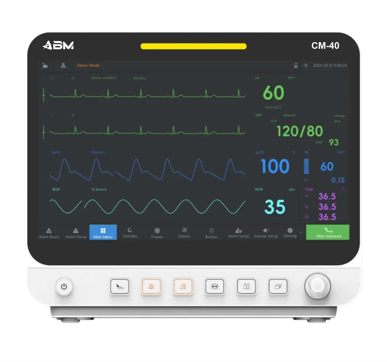 ABM CM-40 Patient Monitor with 13.5-inch Display